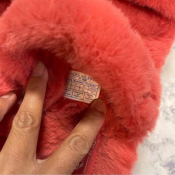 Ugg koolaburra coral faux fur slipper - Picture 2 of 6